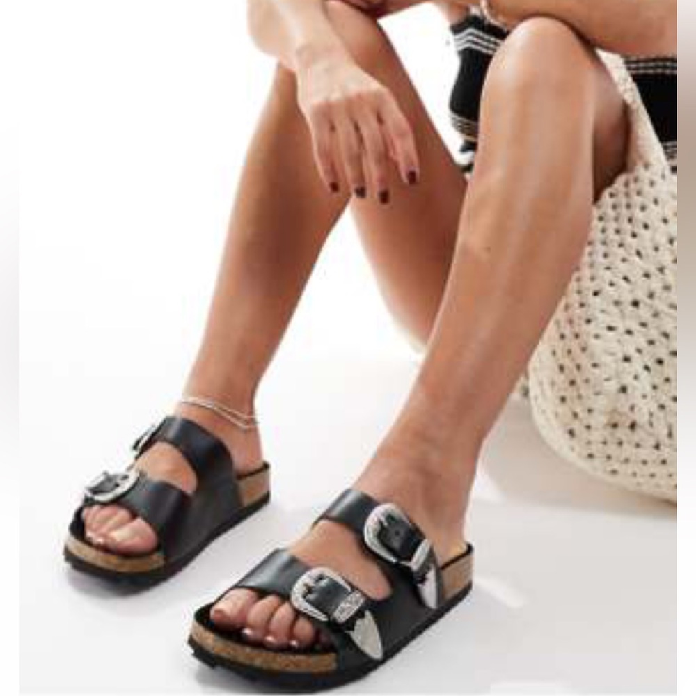 ASOS Wide fit western sandals